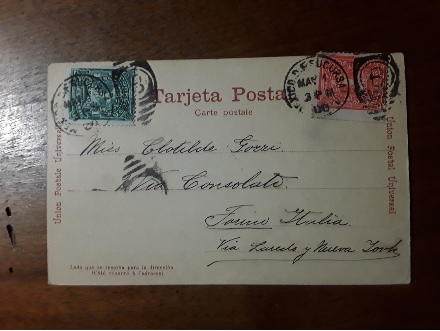 Cartolina Postale,  Postcard 1900, Mexico, La Catedral - Messico