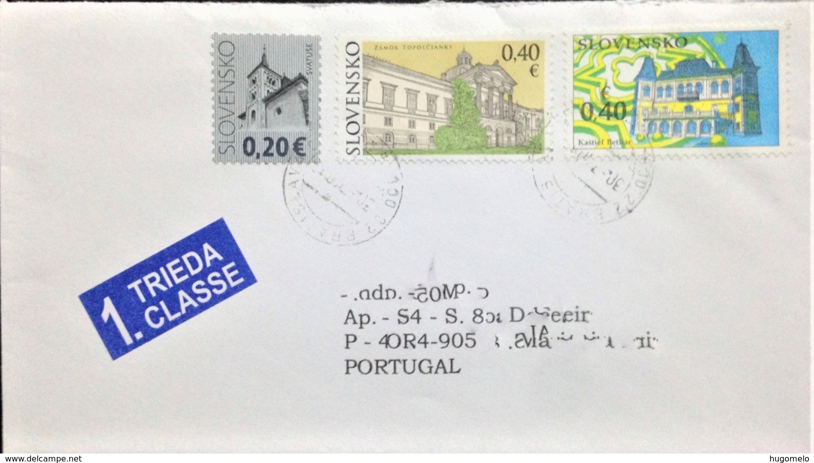 Slovakia, Circulated Cover To Portugal, "Architecture", 2010 - Covers & Documents