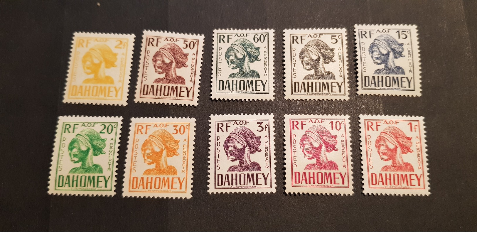 Dahomey Yvert TT 19-28** - Unused Stamps