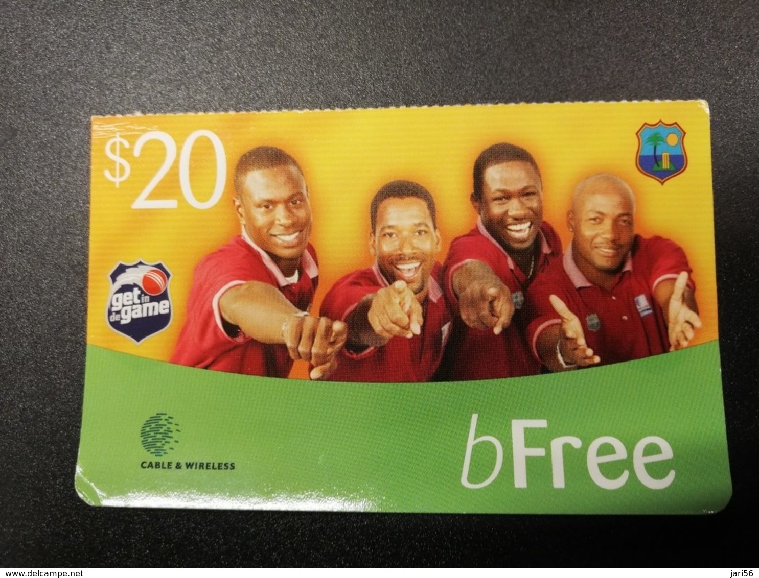 ST LUCIA   $20  B FREE   CRICKET  Prepaid Fine Used Card  ** 258** - Saint Lucia