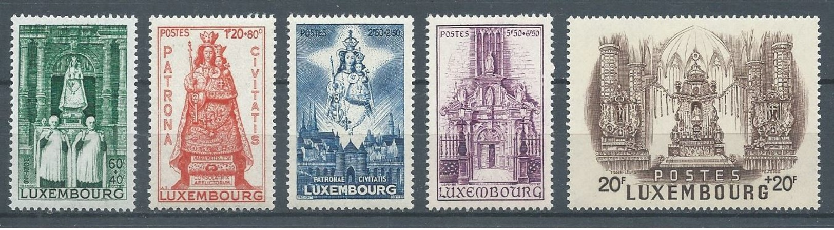 Luxembourg YT N°367/371 Oeuvre Nationale De Secours De La Grande-Duchesse Neuf ** - Ungebraucht