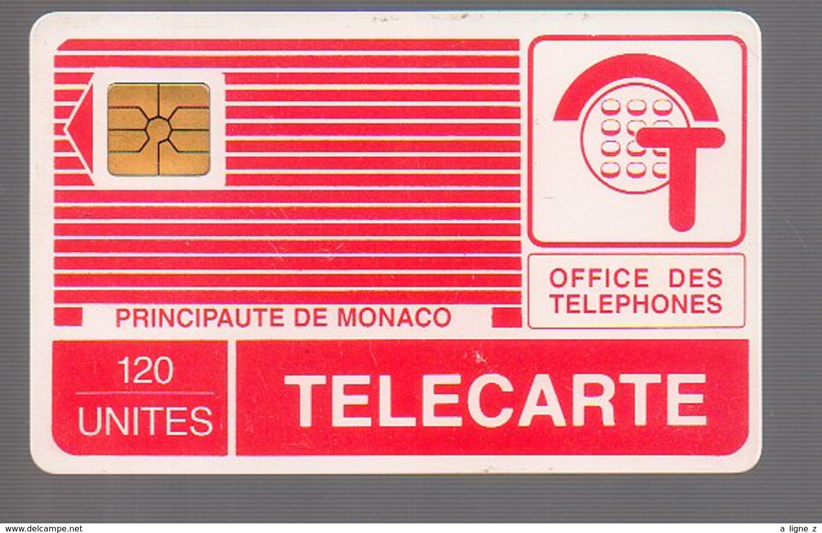 TELECARTE PHONECARD MONACO 120 U GEM Pyjama Rouge - Monaco