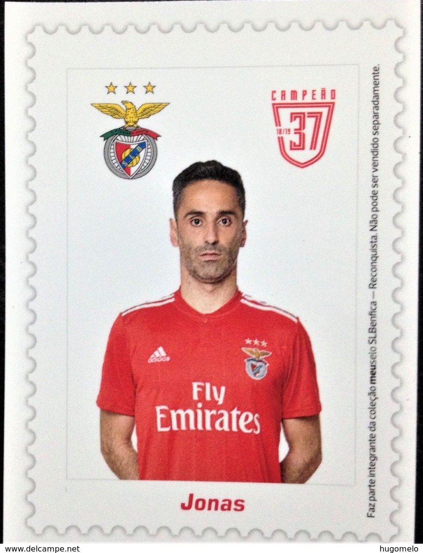 Portugal, S.L. Benfica,  Magnet, Football Players, "JONAS" - Sport