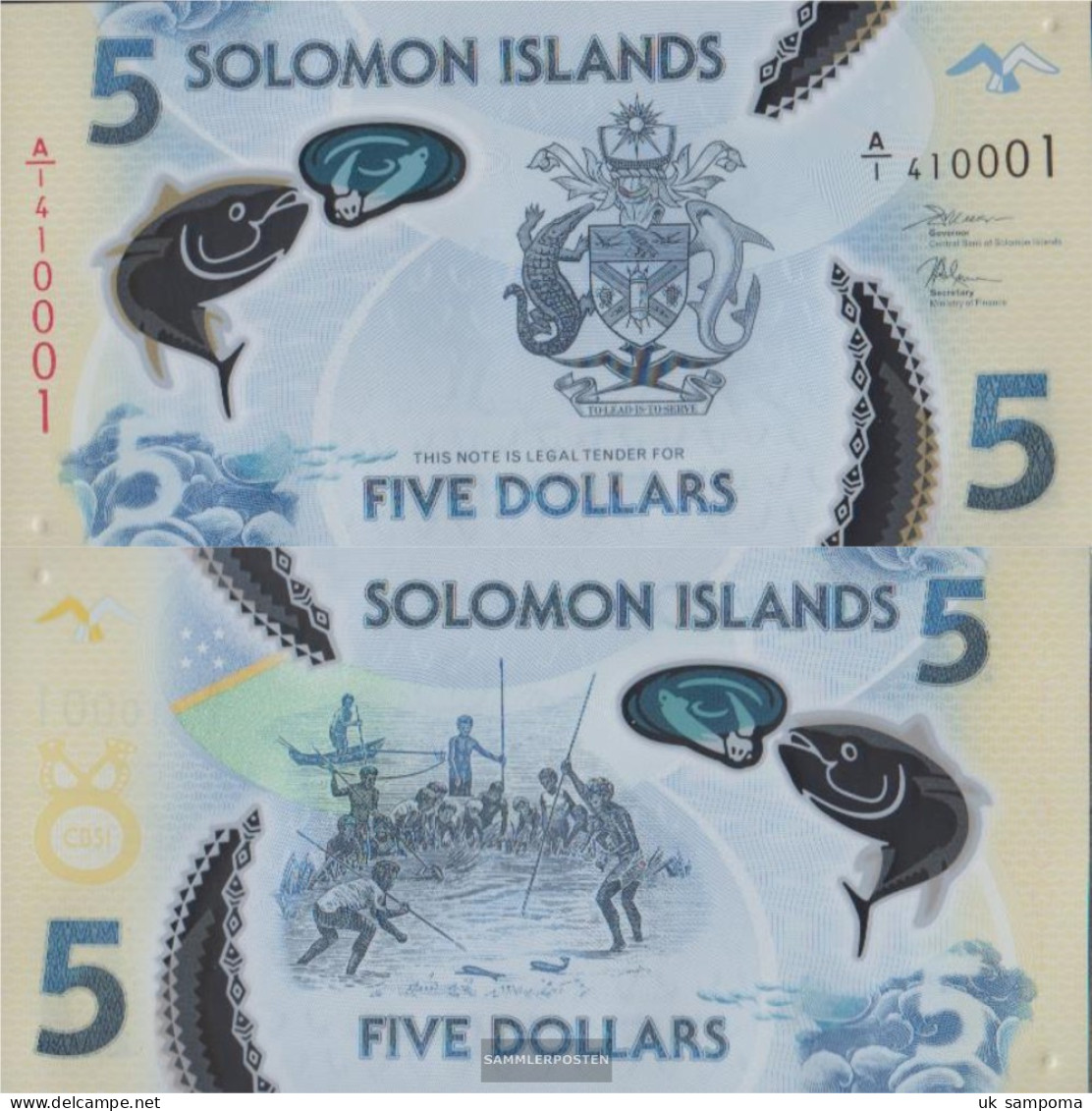 Salomoninseln Pick-number: NEW Uncirculated 2019 5 Dollars - Salomonseilanden