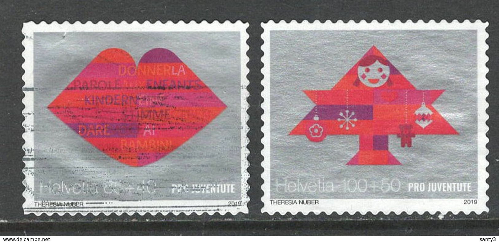 Zwitserland, Mi 2627-28 Jaar 2019,  Pro Juventute, Toeslag, Reeks, Mooi Gestempeld - Used Stamps