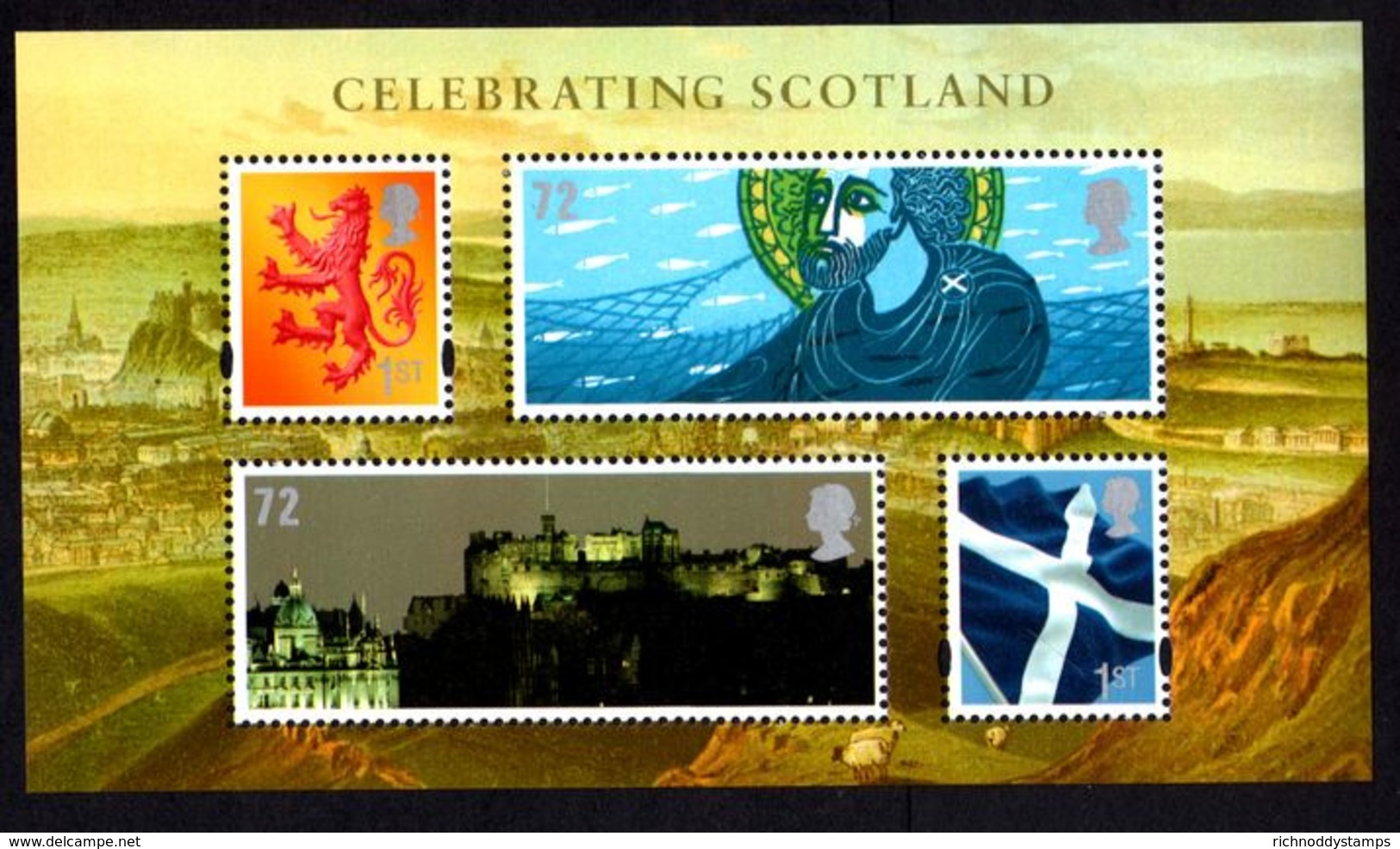 2006 Celebrating Scotland Souvenir Sheet Unmounted Mint. - Unused Stamps