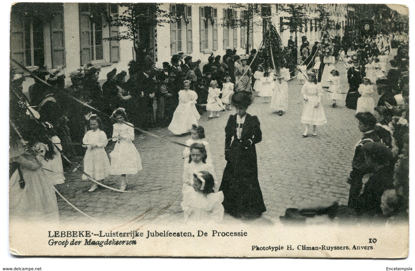 CPA - Carte Postale - Belgique - Lebbeke - Luisterrijk Jubelfeesten - De Processie - 1908 ( SVM11806) - Lebbeke
