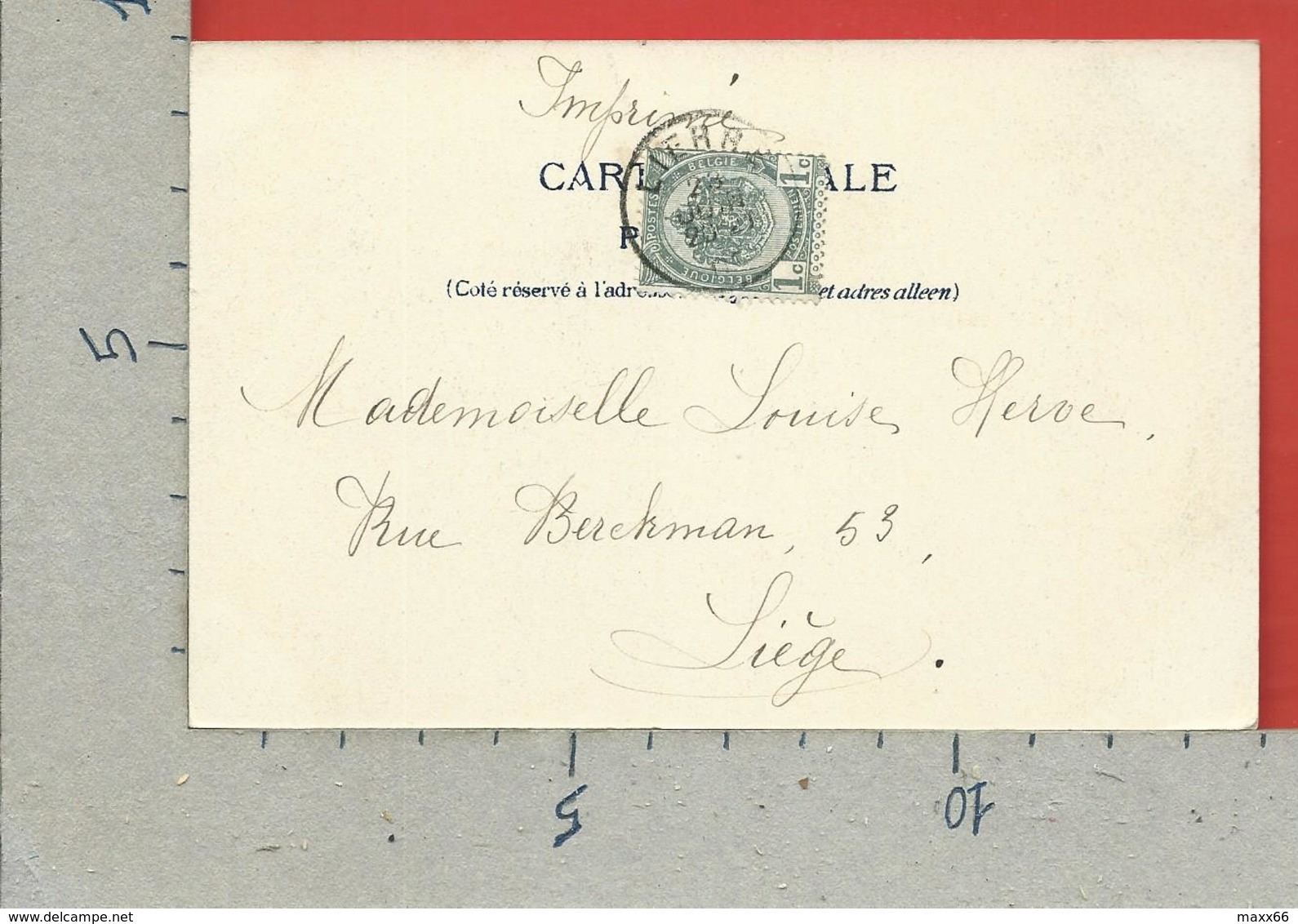 CARTOLINA VG BELGIO - LIER - Hoogzaal - 9 X 14 - 1903 - Lier