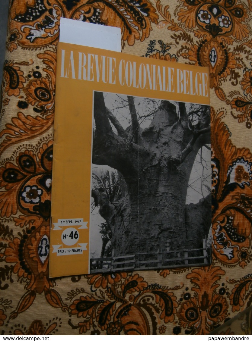 La Revue Coloniale Belge 46 (01/09/1947) : Congo, Boma, UMHK, E Jungers, A Maron - 1900 - 1949