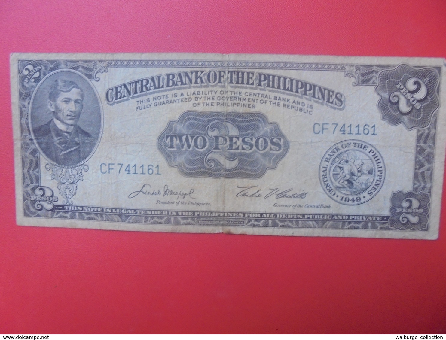 PHILIPPINES 2 PESOS 1949 CIRCULER (B.11) - Philippines