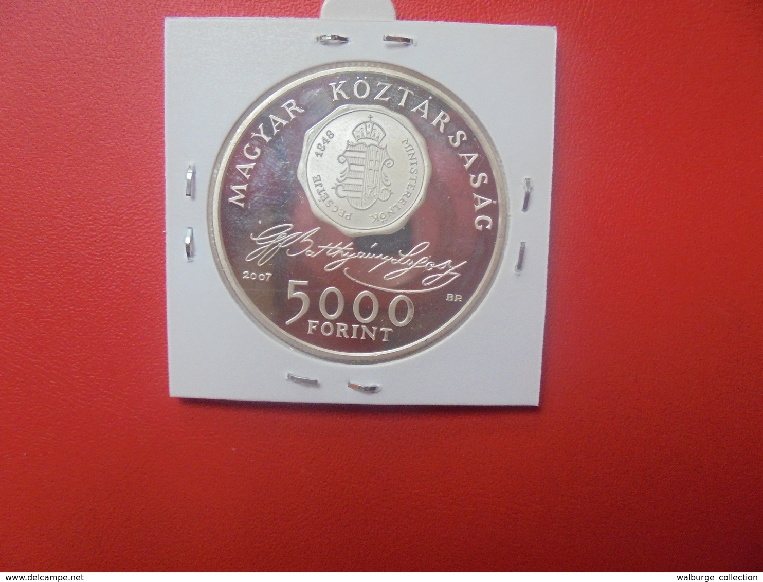 HONGRIE 5000 FORINT 2007 ARGENT "PROOF" (A.2) - Hongrie