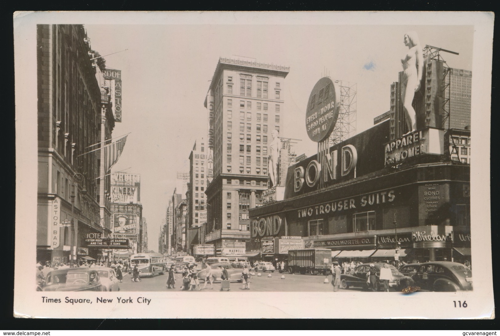 TIMES SQUARE NEW YORK CITY   PHOTO CARTE - Time Square