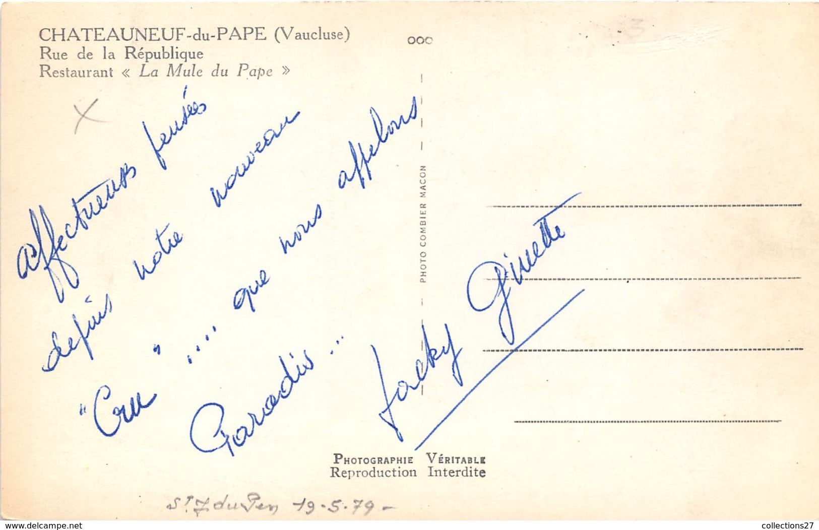 84-CHATEAUNEUF-DU-PAPE- RUE DE LA REPUBLIQUE - Chateauneuf Du Pape
