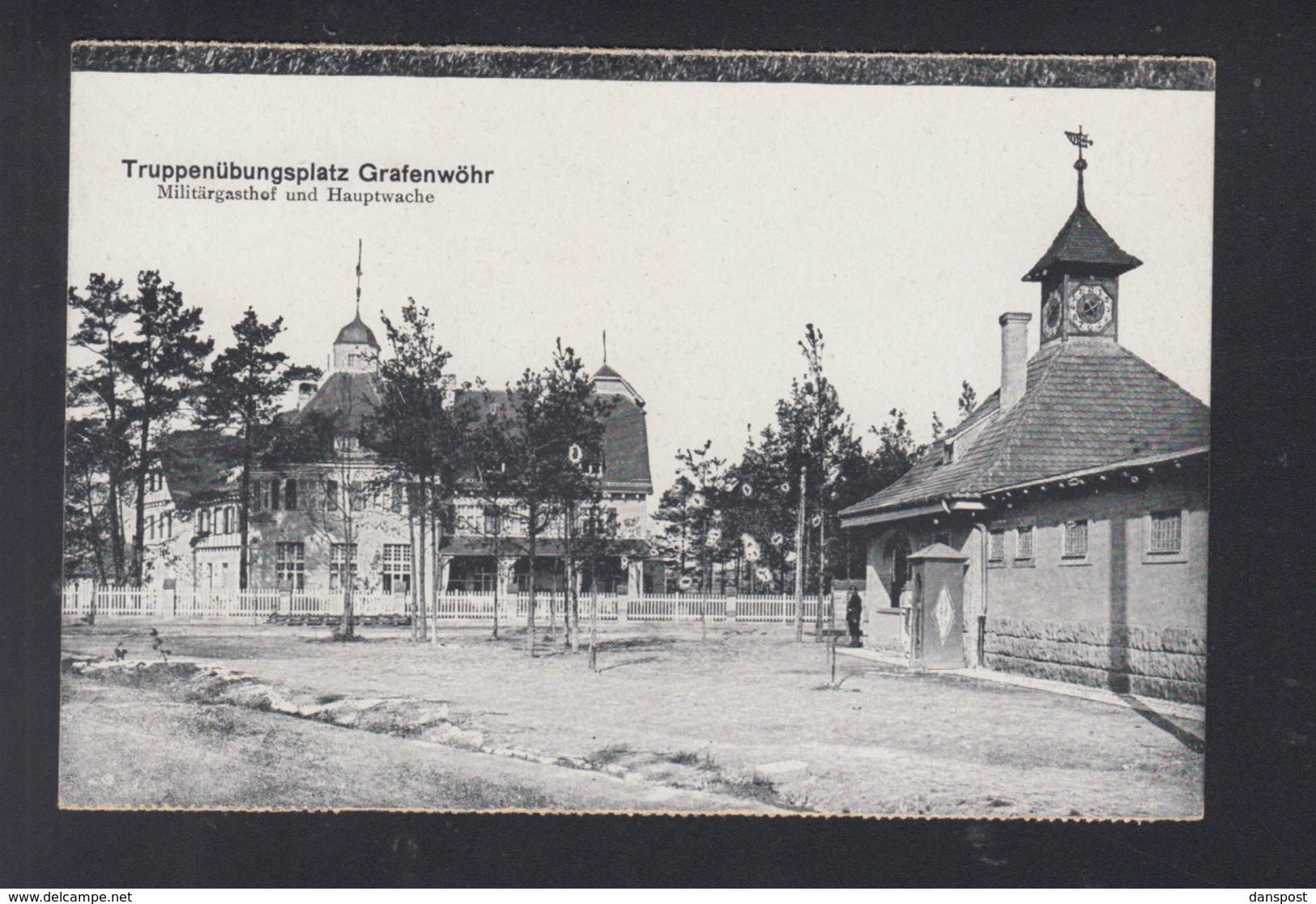 Dt. Reich AK Truppenübungsplatz Grafenwöhr Militärgasthof Und Hauptwache - Grafenwoehr