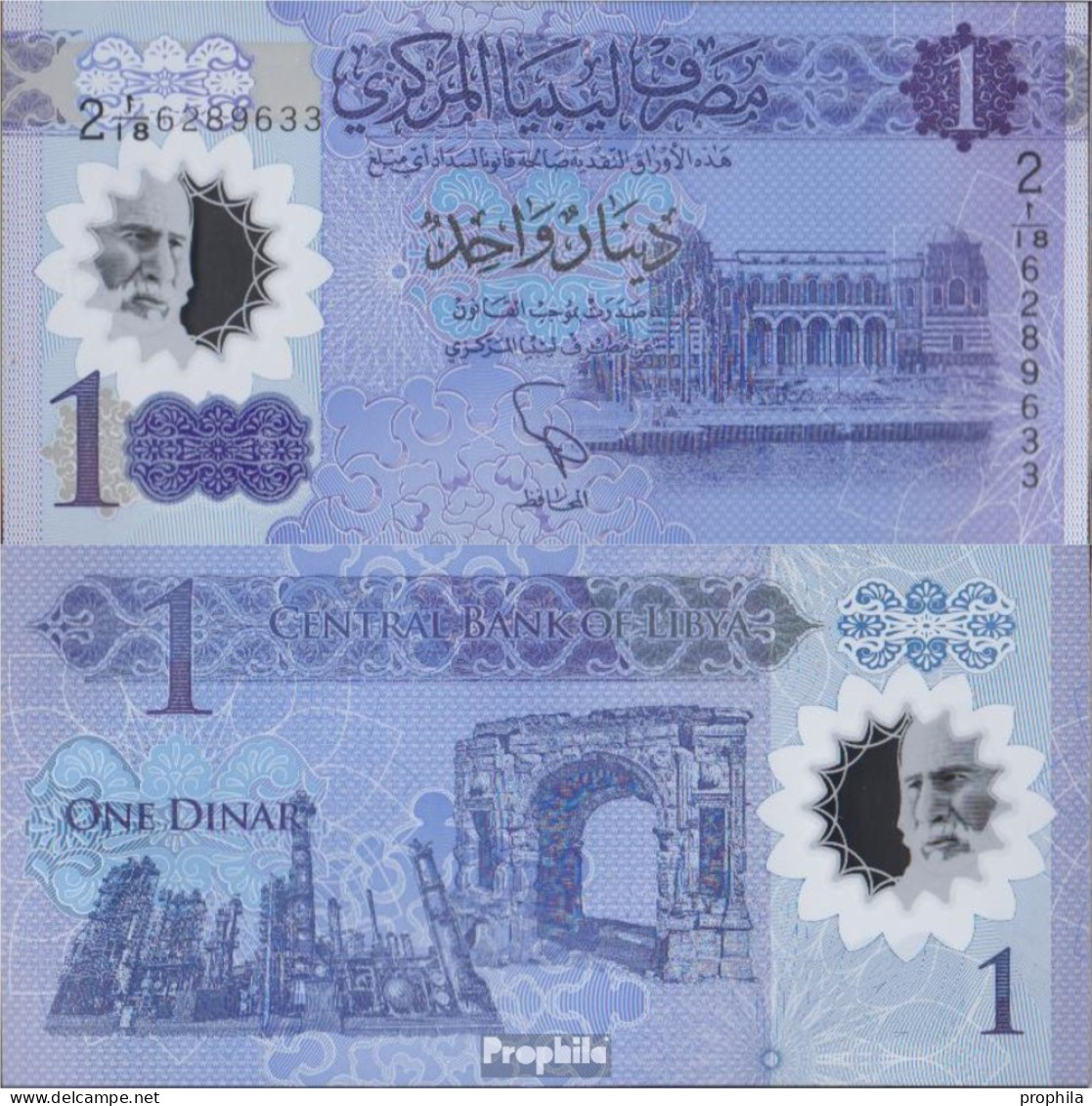 Libyen Pick-Nr: NEW Bankfrisch 2019 1 Dinar - Libyen