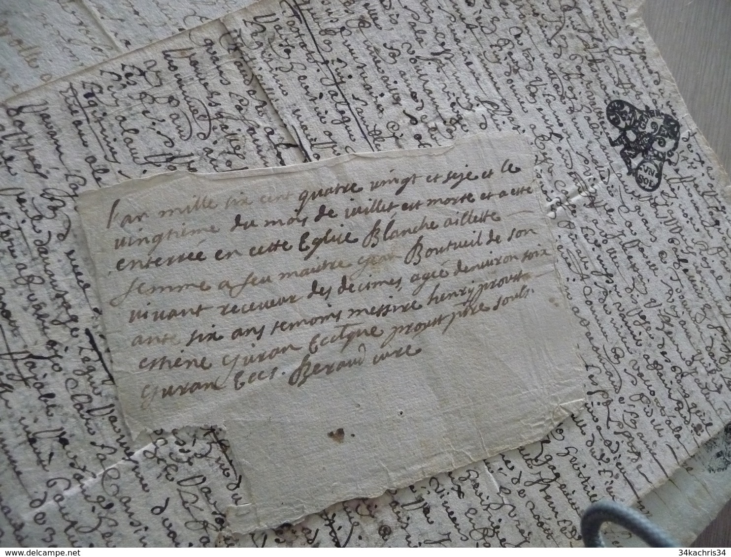 Archive Arles Provence  1654/1734 Famille Trepat 9 Documents Originaux Voir Liste Feuille Verte - Manuscripten