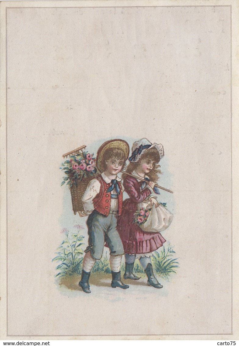 Chromos - Chromo Enfants - Jardinier - Mode - Publicité Magasin Matras Félix Potin 77 Melun 189.. - Félix Potin