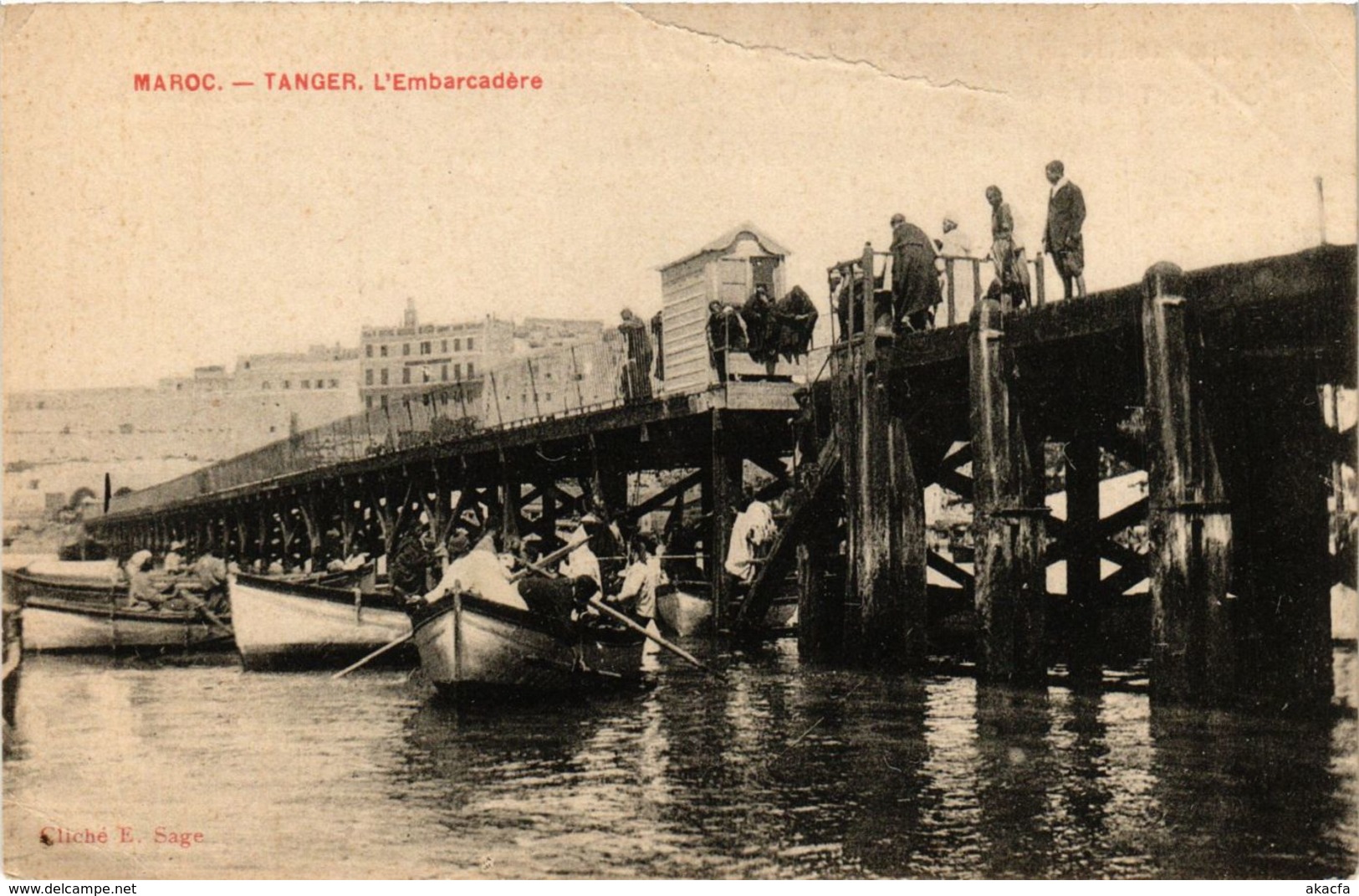 CPA Tanger - L'Embarcadere MAROC (963813) - Tanger