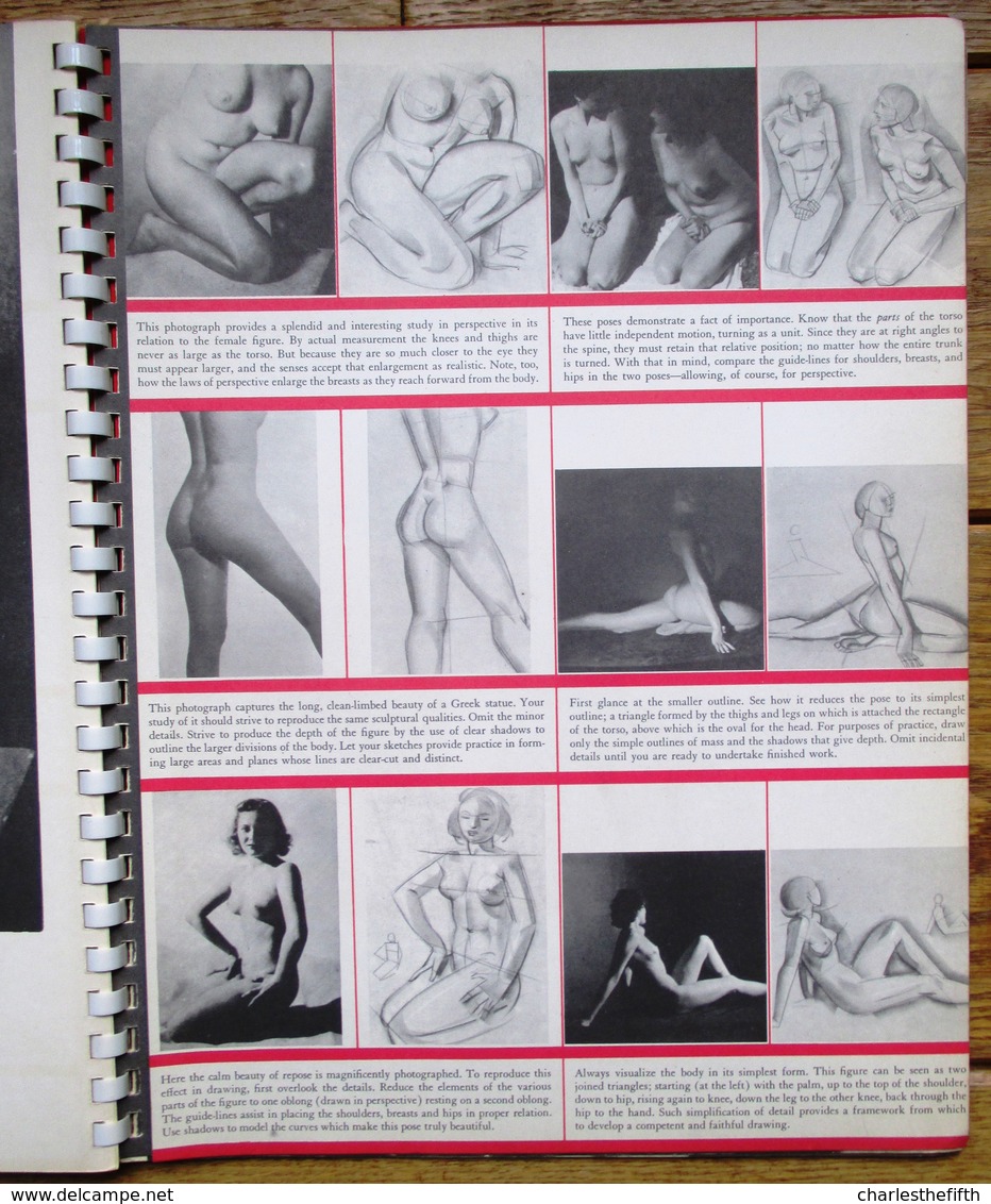 1947 NUDE - NUDITE - BODY IN ART - PLUS 60 PHOTO'S D'ART DE FEMMES NUES - et 24 ETUDES de NU BY ZAIDENBERG - 1ère EDIT.