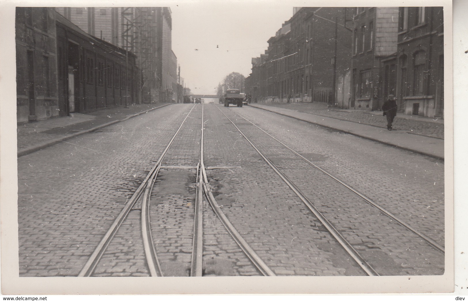 Rte 22 Charleroi-Mons - Pavage à Dampremy - 1948 - Photo 10 X 15 Cm - Plaatsen