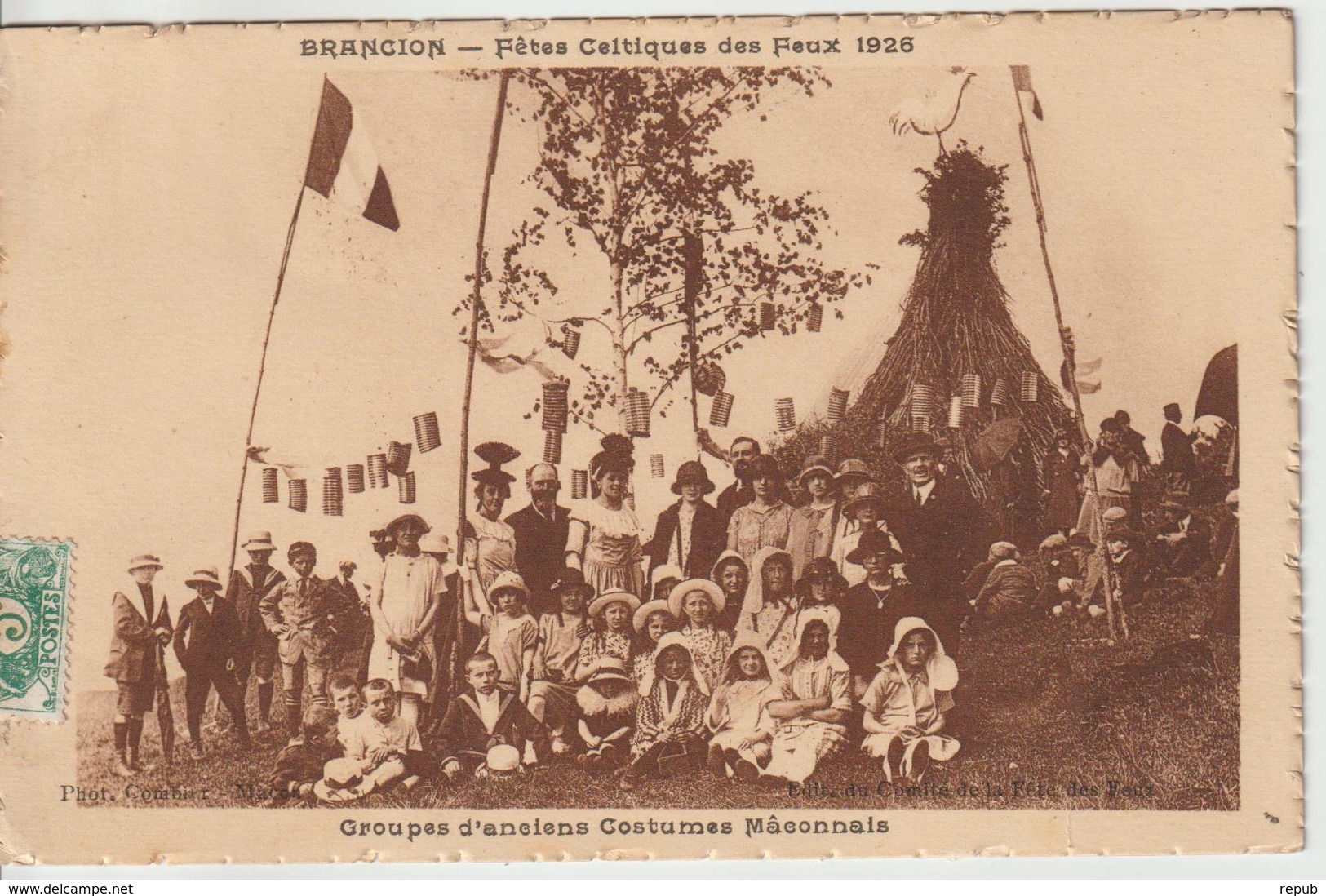 CPA Brancion Fete Celtique Des Feux 1926 - Otros & Sin Clasificación