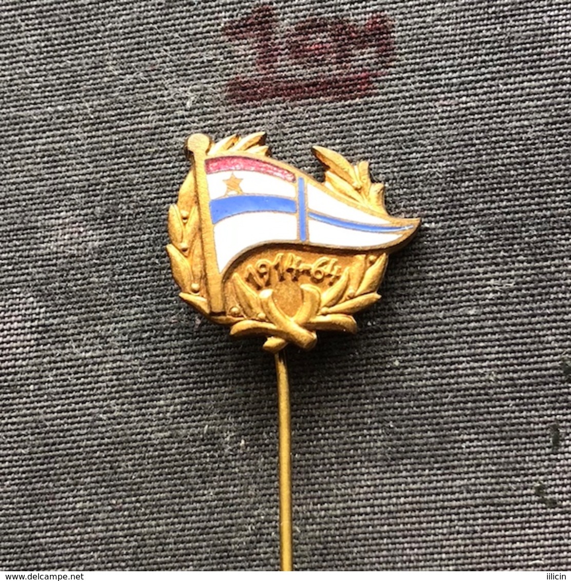 Badge Pin ZN006970 - Rowing Kayak Canoe Swimming Yugoslavia Croatia Split Veslacki Plivacki Sportski Klub Gusar - Rowing