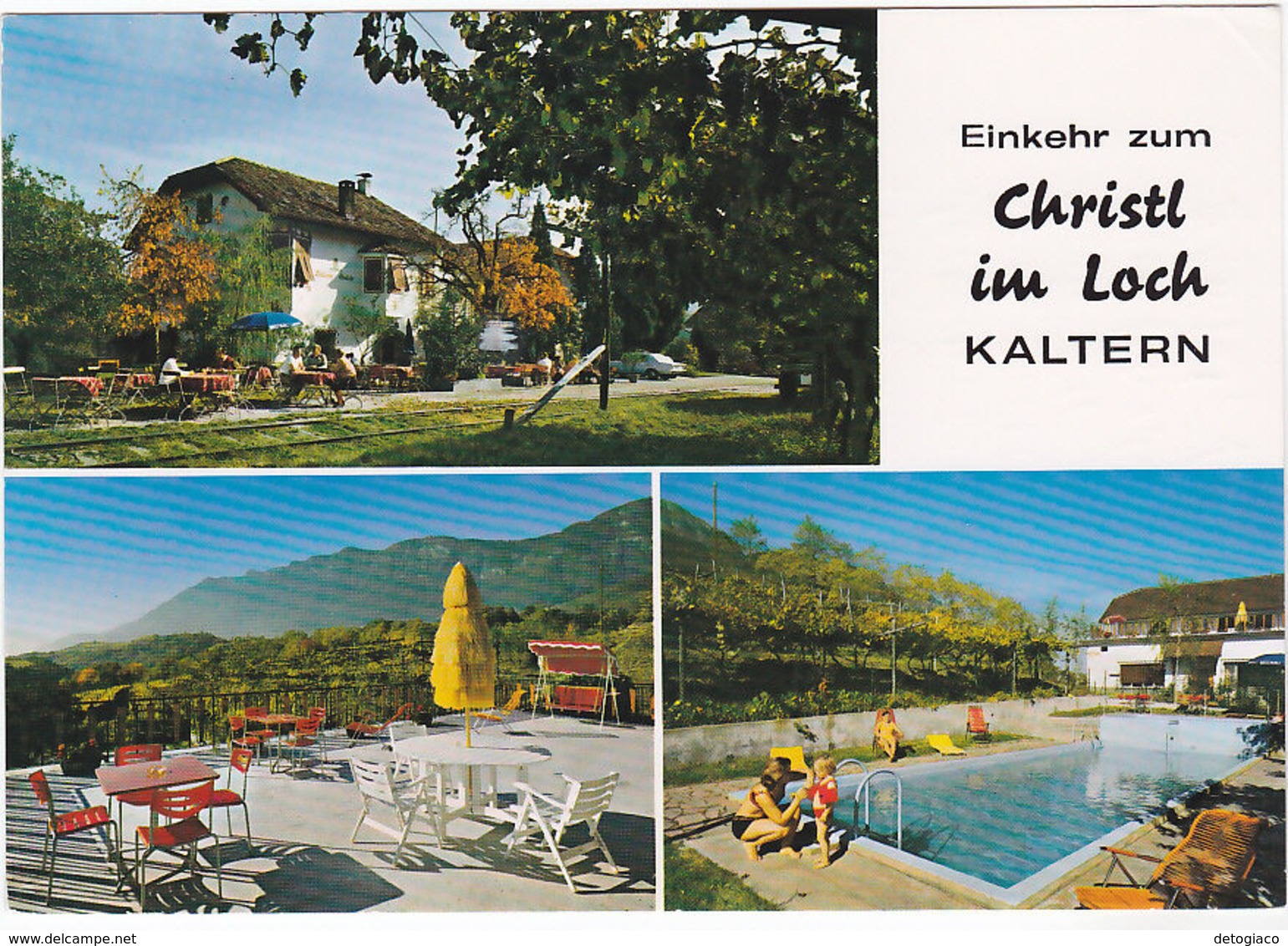 CALDARO - BOLZANO - PENSIONE "CHRISTL IM LOCH" - VIAGG. -60618- - Bolzano (Bozen)