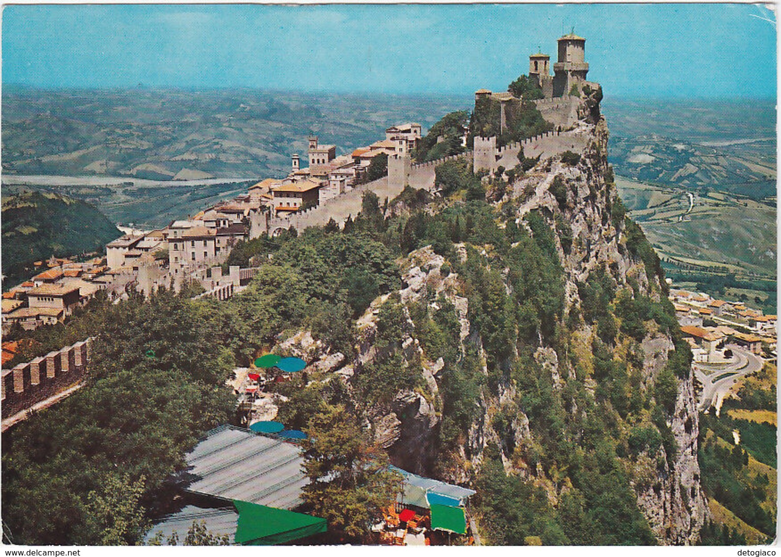 REPUBBLICA DI S. MARINO - LA ROCCA E PANORAMA - VIAGG. 1972 -64911- - San Marino