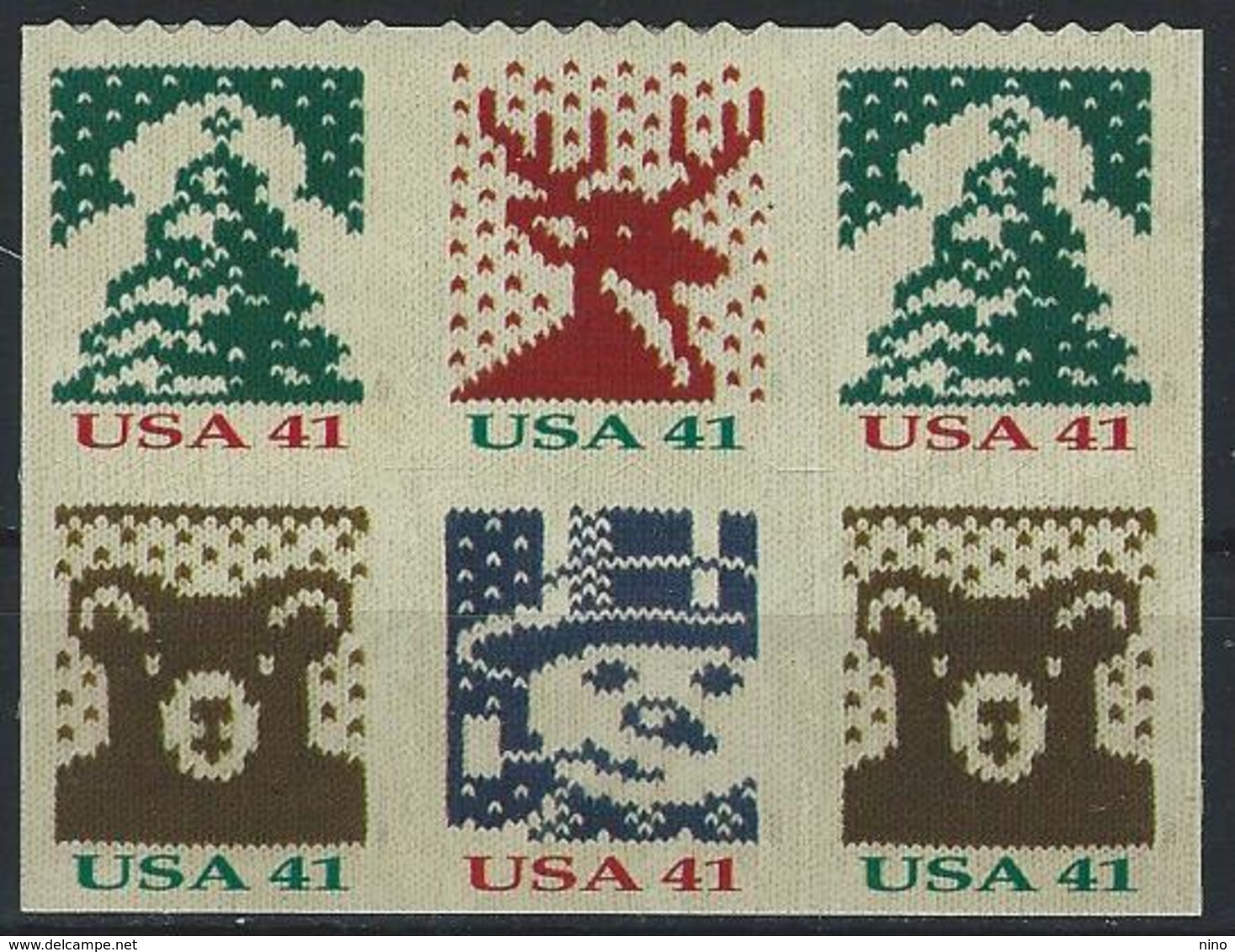 USA. Scott # 4215-18 MNH Pane Of 6 From ATM Booklet Of 18.  Christmas 2007 - 1981-...