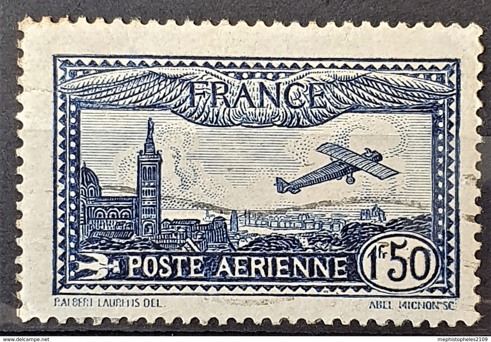 FRANCE 1930 - Canceled - YT 6 - Poste Aérienne 1F50c - 1927-1959 Gebraucht