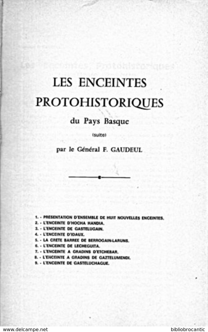 " ENCEINTES PROTOHISTORIQUES DU PAYS BASQUE " < 2 Revues (suites1+2) /sommaires Scannés - Baskenland