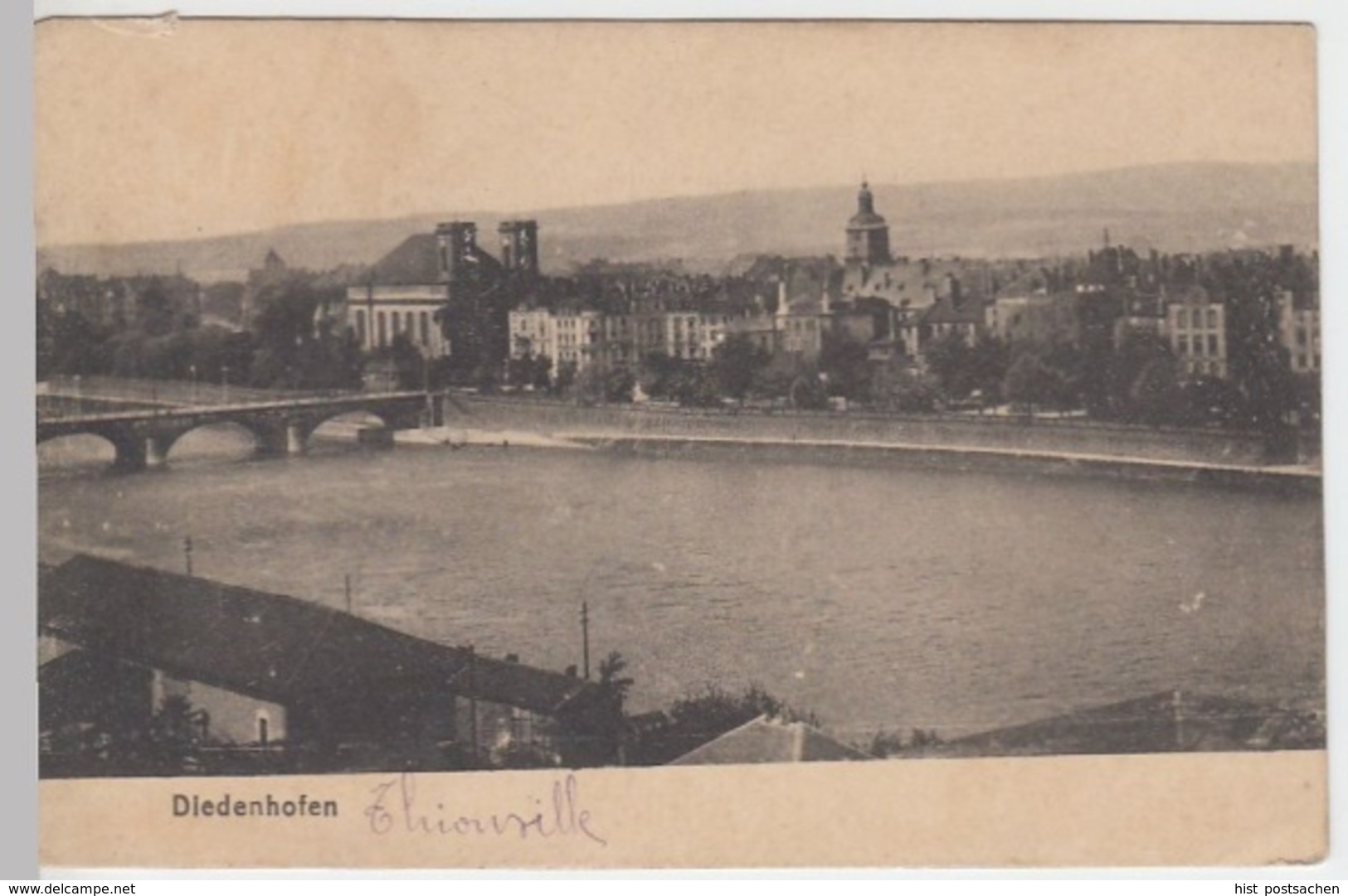(3777) AK Diedenhofen, Thionville, Lothringen, Ortsansicht, Vor 1945 - Lothringen