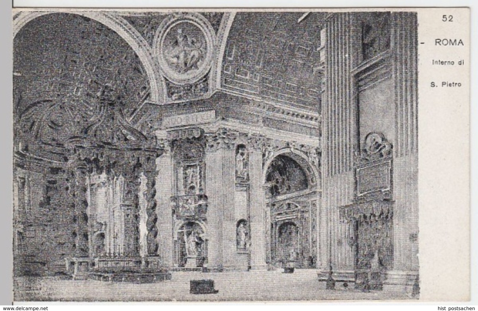 (4155) AK Rom, Vatikan, Petersdom, Inneres, Bis 1905 - Vatikanstadt