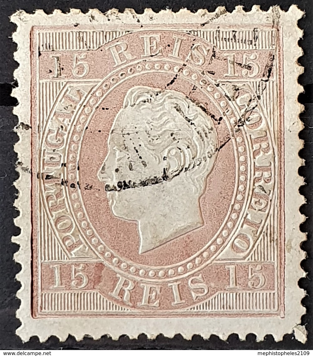 PORTUGAL 1875 - Canceled - Sc# 38 - 15r - Oblitérés
