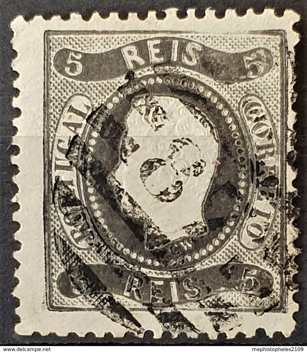 PORTUGAL 1867/70 - Canceled - Sc# 25 - 5r - Gebraucht