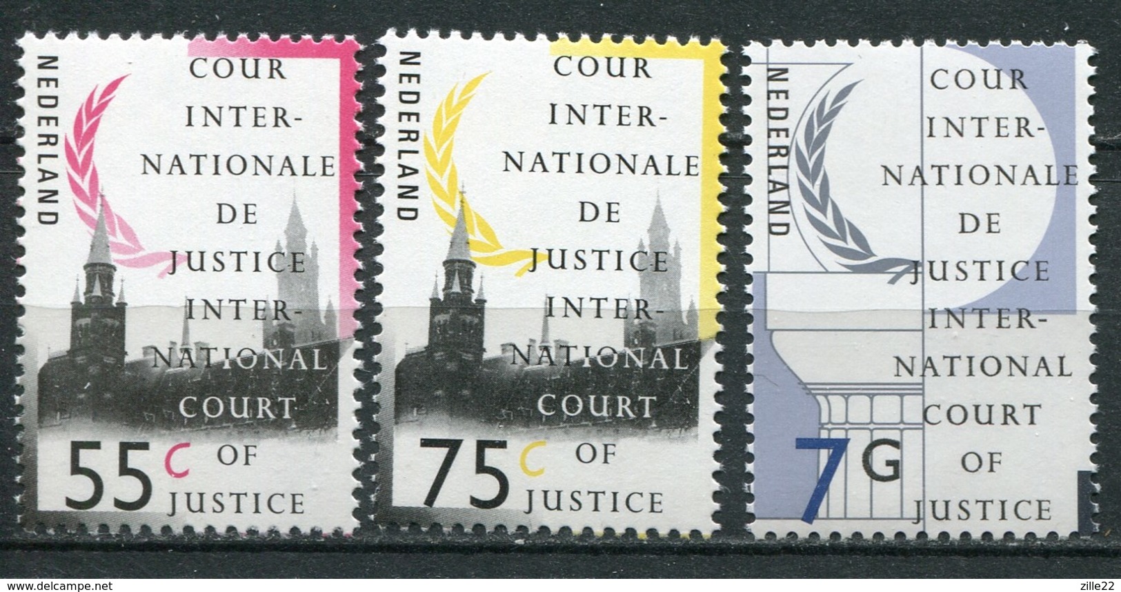 Niederlande Int. Gerichtshof Mi# 44-46 Postfrisch MNH - Court Of Justice - Servizio