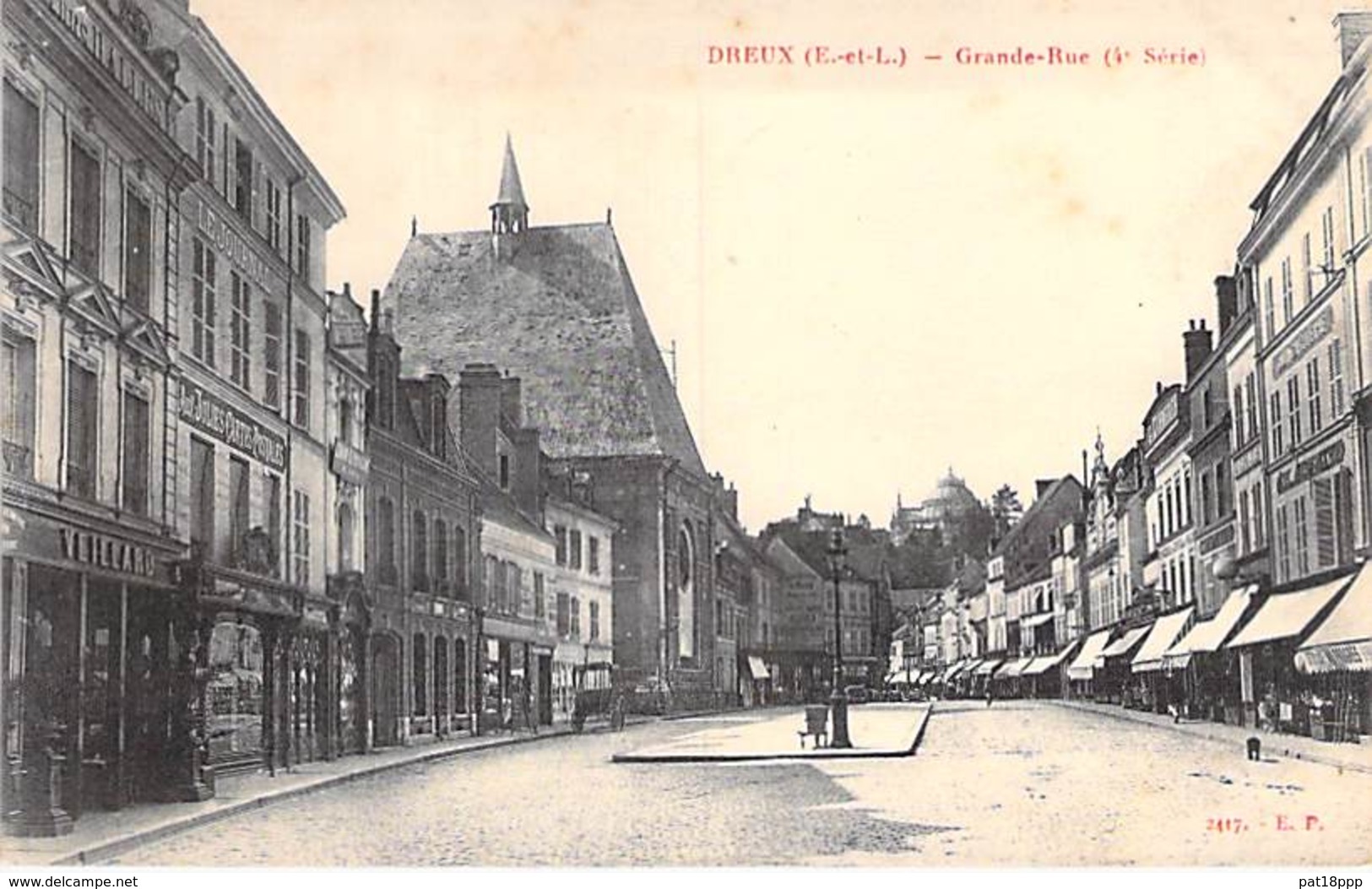 28 - DREUX : Grande Rue ( Magasin " Aux Jolies Cartes Postales " ) CPA - Eure Et Loire - Dreux