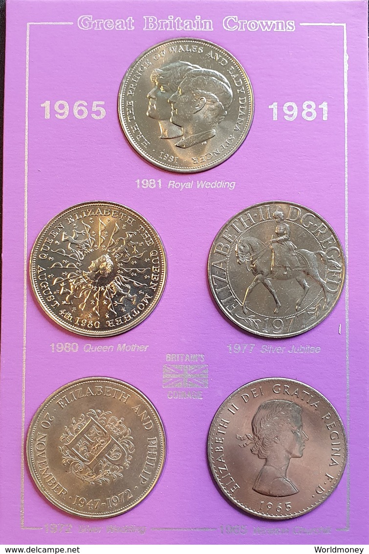 Great Britain Crowns 1965 - 1981 - Sammlungen