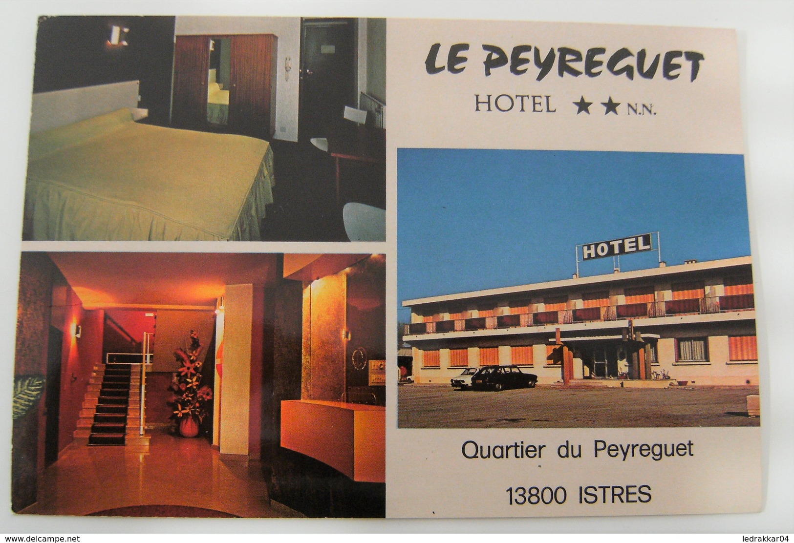 CP Couleur Hôtel Le Peyreguet Istres 13800 Eliophot Vintage Printed In Italy - Istres