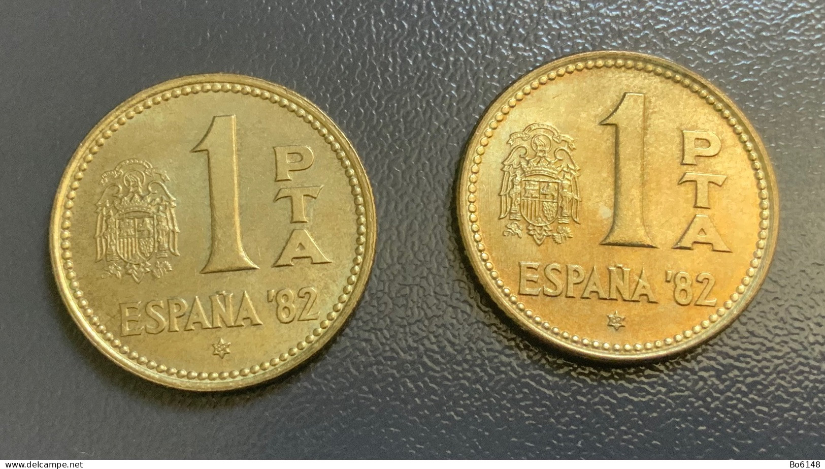 SPAGNA - ESPANA - 1975 E 1980  - 2 Monete 1 PESETA , Mondiali Calcio - 1 Peseta