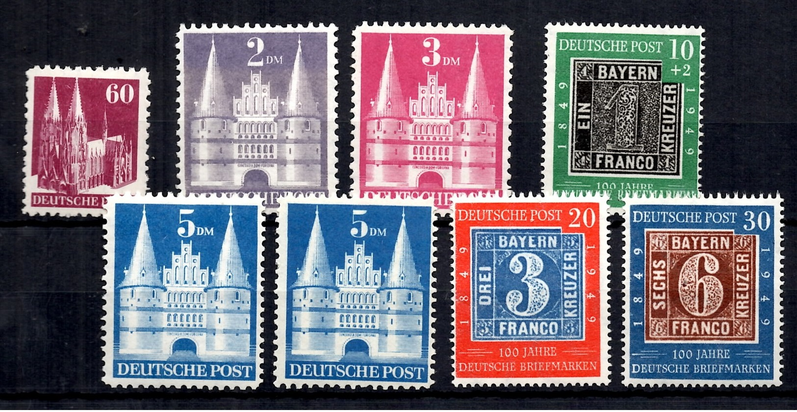 Allemagne/Bizone YT N° 61, N° 66/68 Et N° 76/78 Neufs ** MNH 1945/1949. TB. A Saisir! - Other & Unclassified