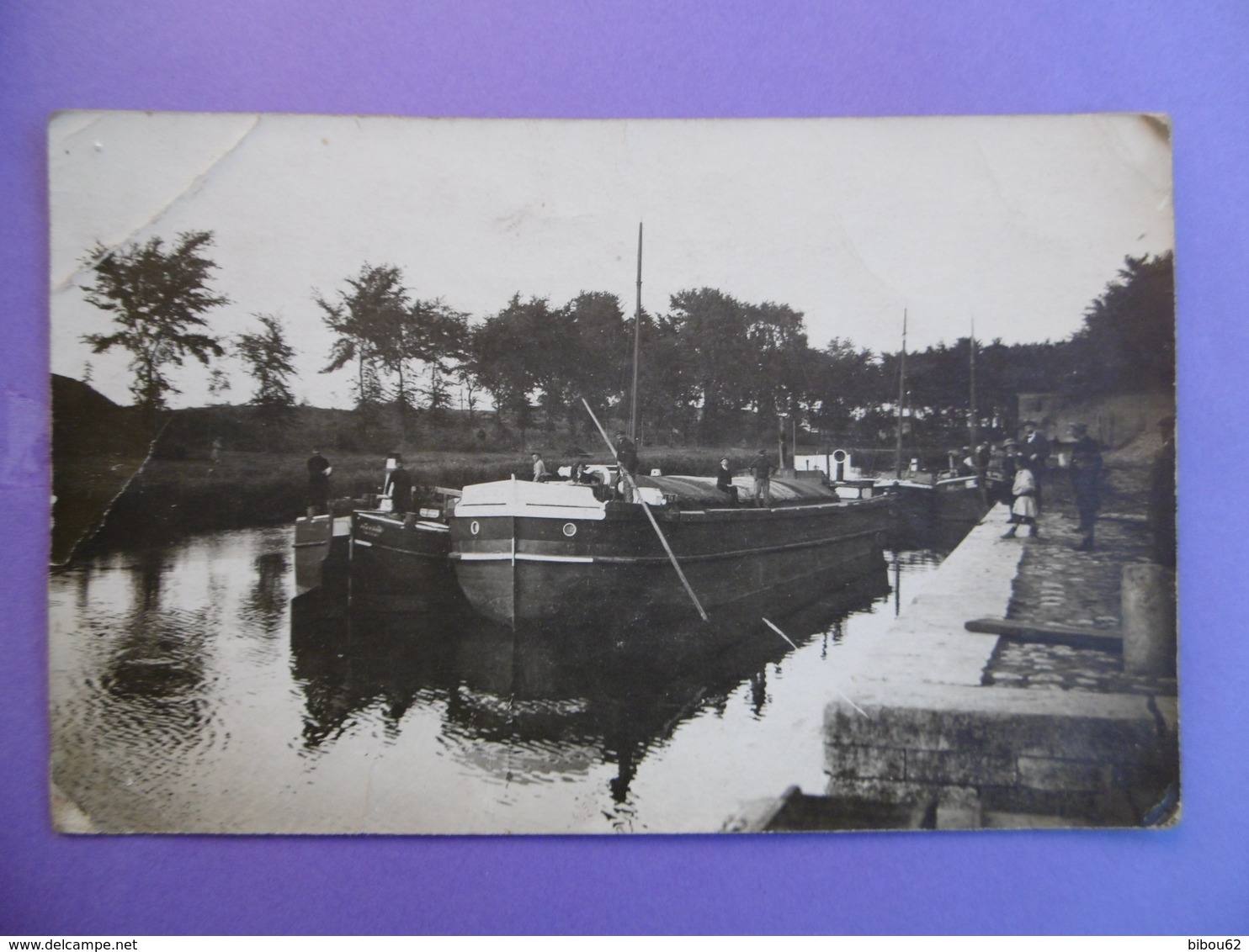 Environs De DUNKERQUE  ( 59 ) CARTE PHOTO De PENICHES        ( A Voir état ) - Houseboats