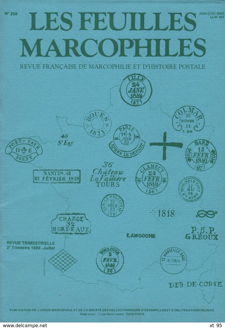 Les Feuilles Marcophiles - N°258 - Voir Sommaire - Frais De Port 2€ - Filatelie En Postgeschiedenis