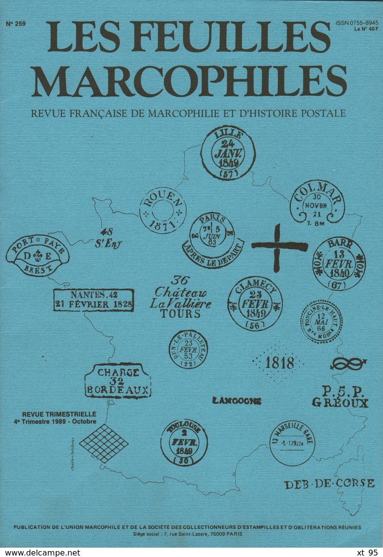 Les Feuilles Marcophiles - N°259 - Voir Sommaire - Frais De Port 2€ - Philatélie Et Histoire Postale