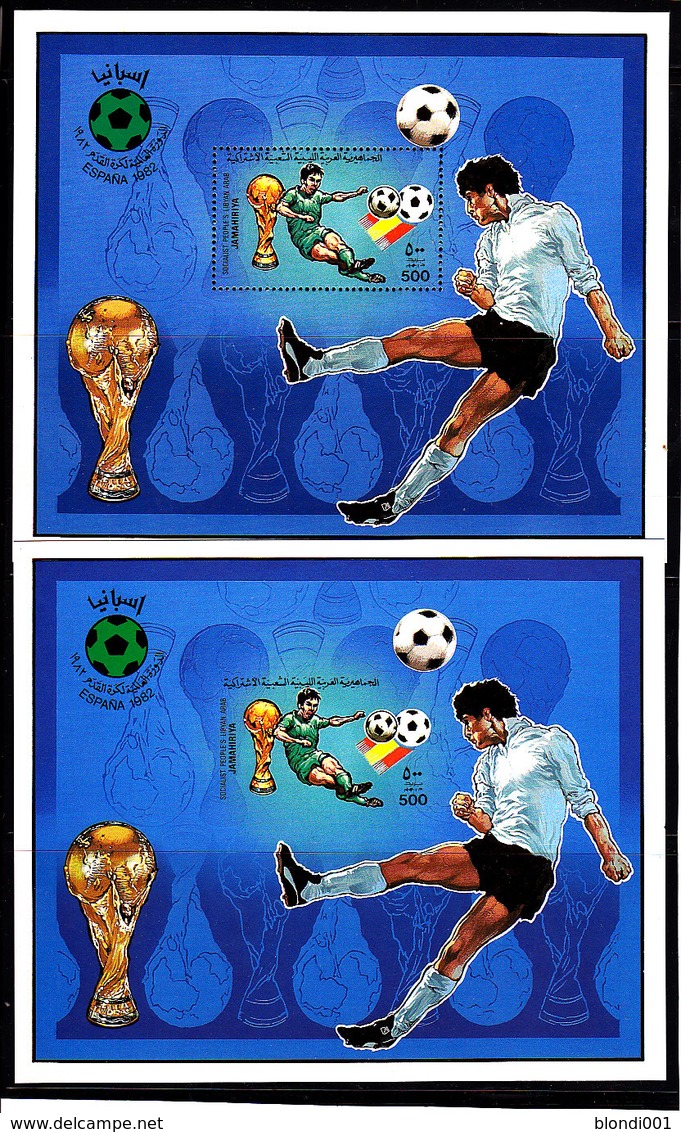 Soccer World Cup 1982 - LIBYA - S/S Perf.+imp. MNH** - 1982 – Espagne