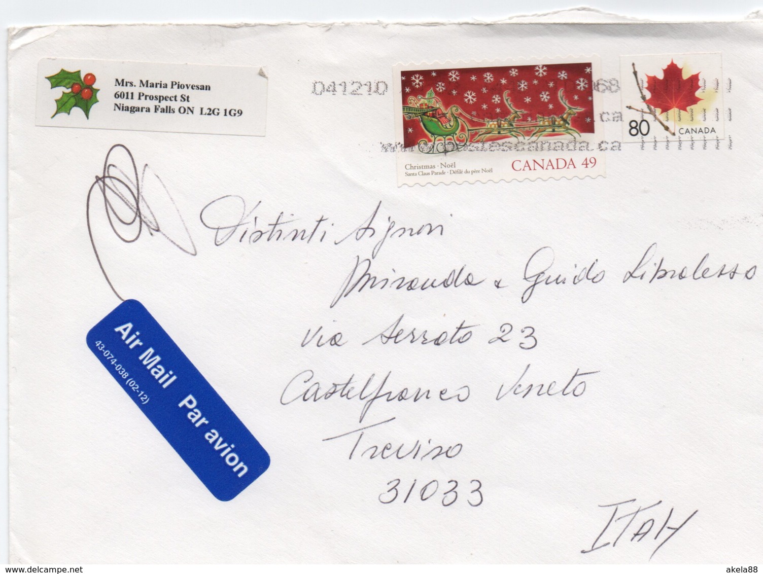 CANADA - BABBO NATALE - ACERO - Postal History