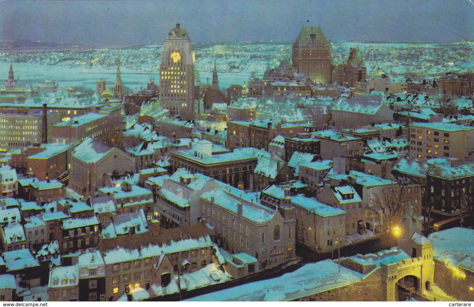 Amérique,CANADA,QUEBEC,VUE AERIENNE,HIVER,NEIGE - Québec - La Cité