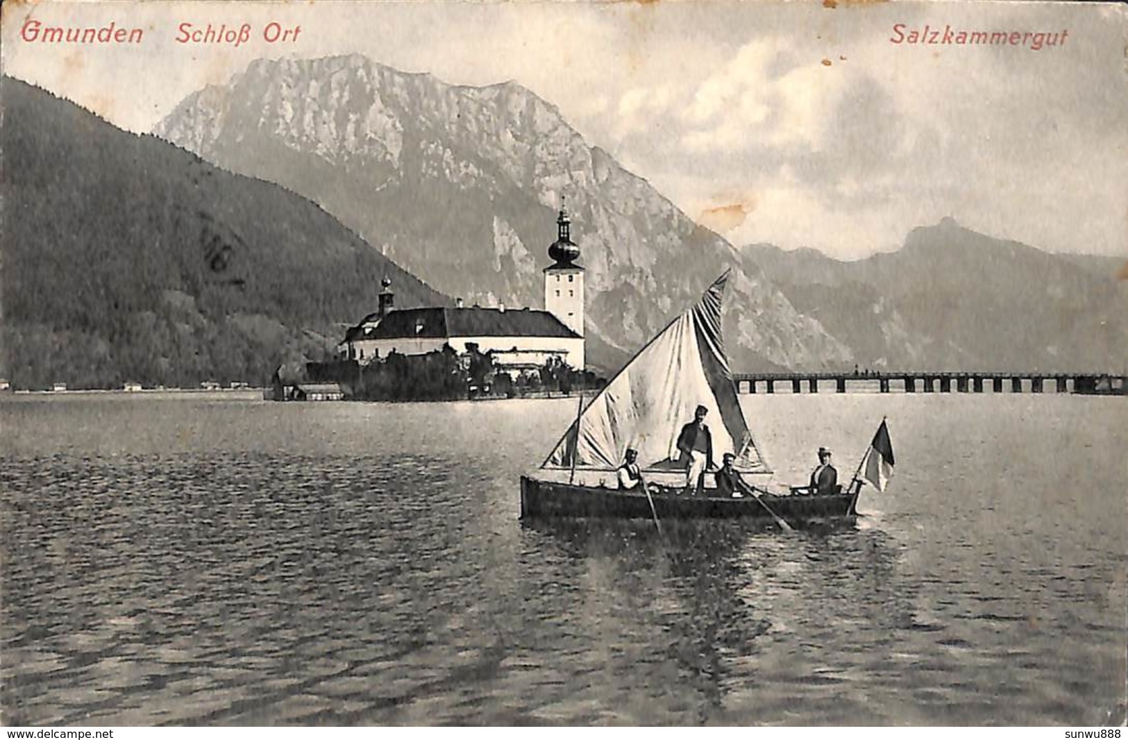 Gmunden - Schloss Ort - Salzkammergut (animation 1912) - Gmunden