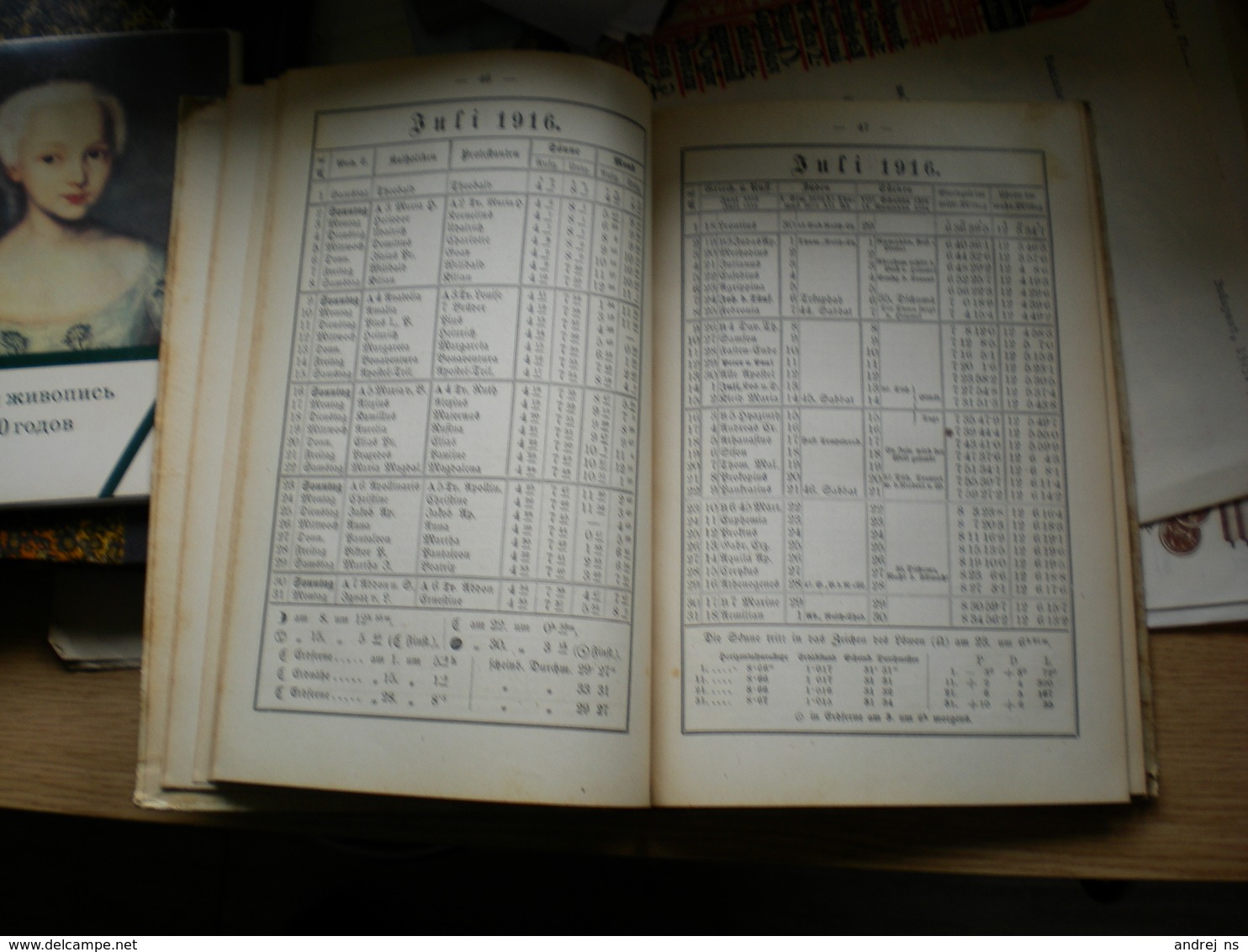 Astronomischer Kalendar 1916 Wien 145 Pages - Grand Format : 1901-20