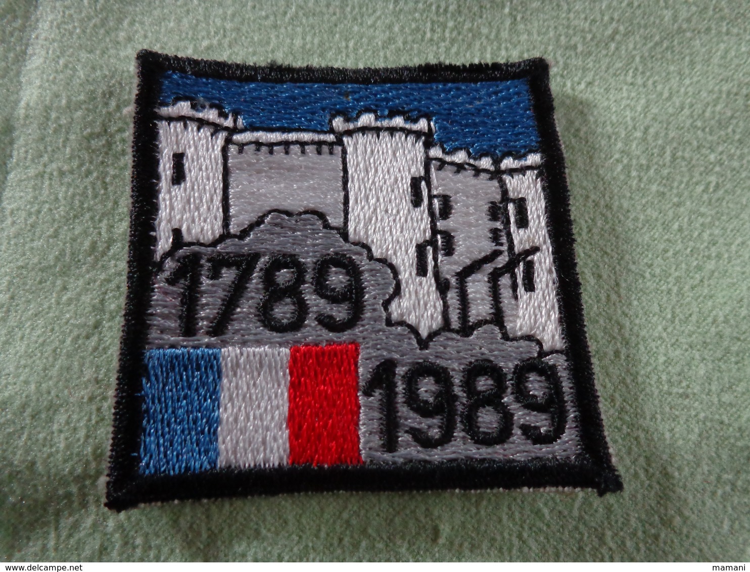 Ecusson Tissu BI CENTENAIRE DE LA REVOLUTION  1789 - 1989 - Patches